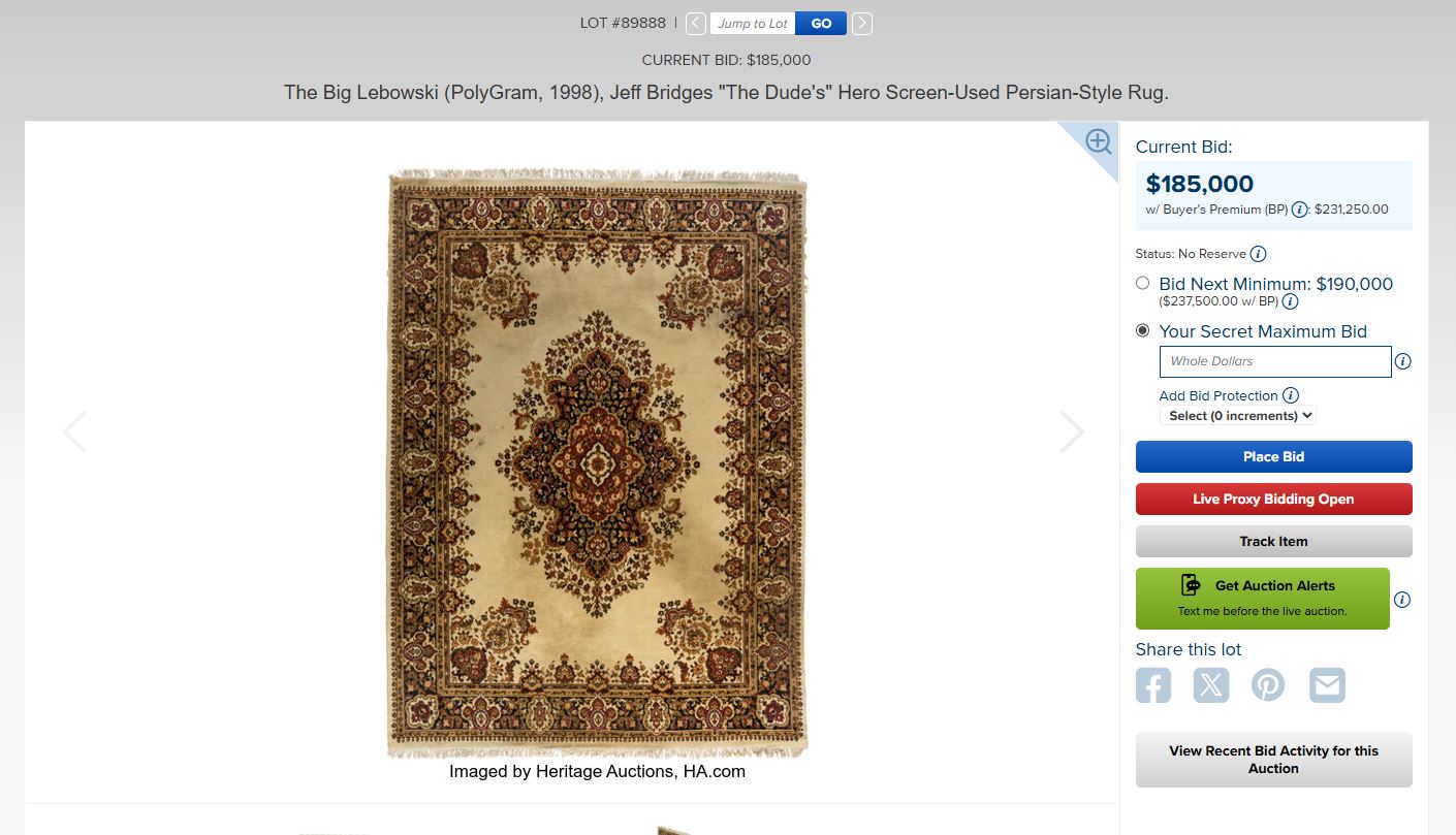the story behind the screen used rug